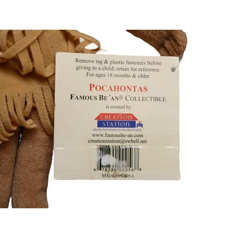 Creation Station Pocahontas Plush Doll Famous Be’an Collectible 11